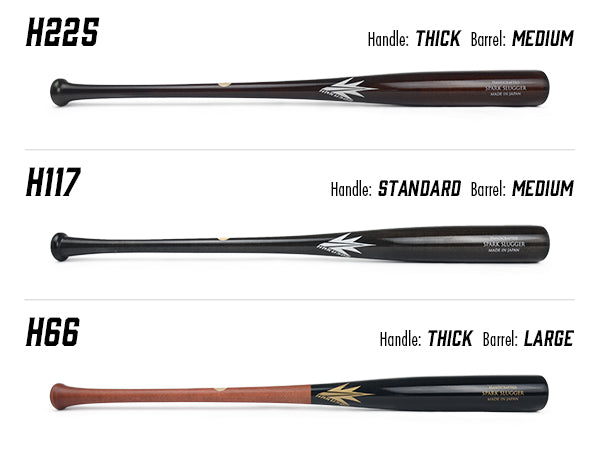 HAKUSOHバット H225 HAKUSOH Spark Classic H225 Wooden Baseball Bat